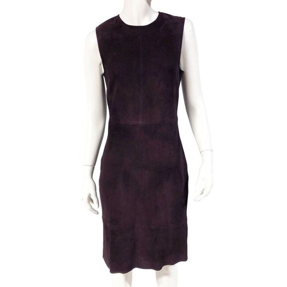 Theory Red Sleeveless Sheath Dress Mock Neck Midi - Picture 2 of 12